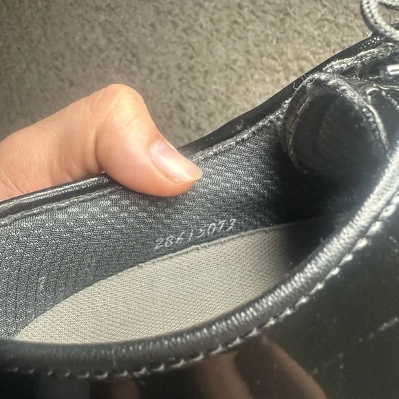 CAPPS Air-Lite Men’s by 8.5 Black Patent Leather Dress Shoes Oxford Uniform USA - Picture 5 of 5